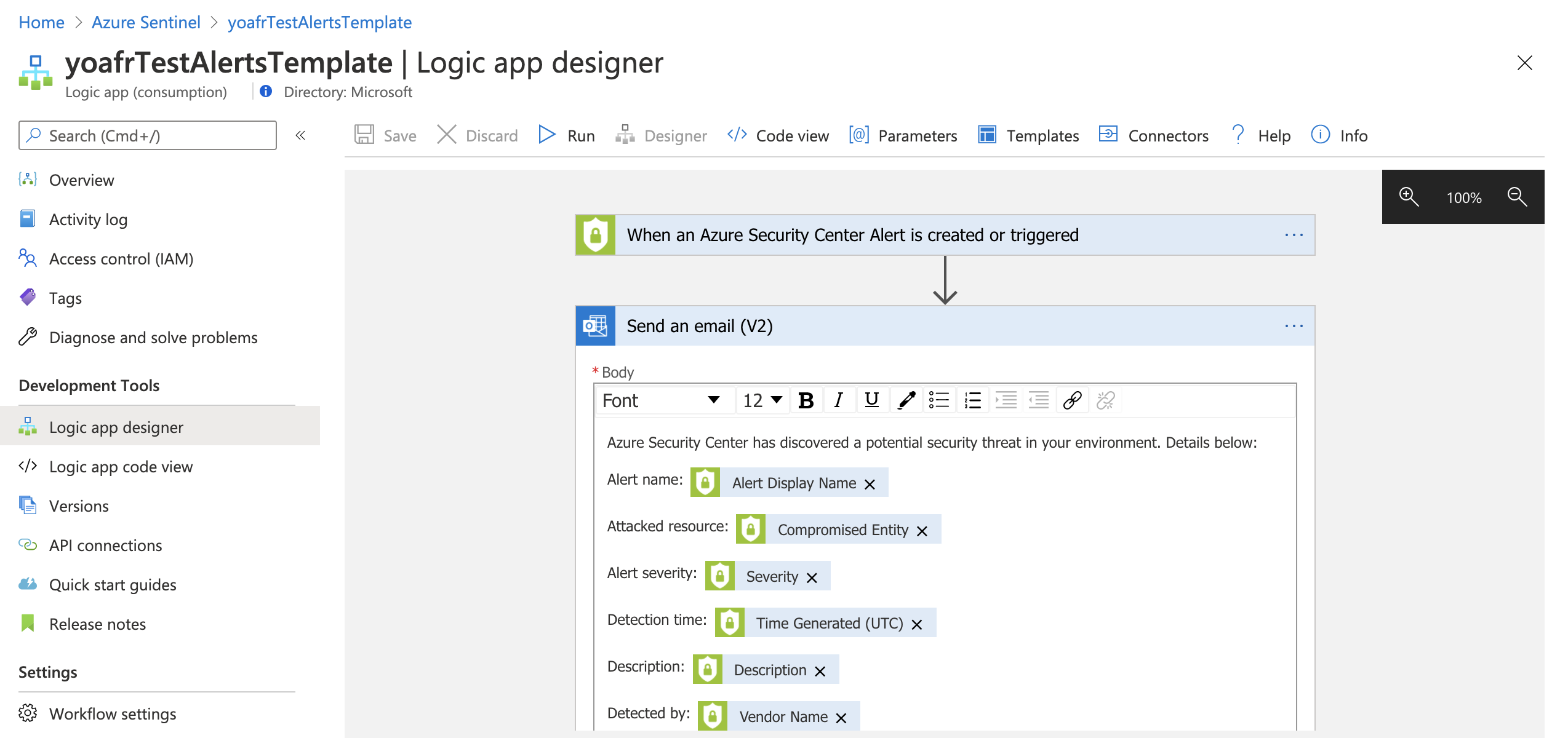 Azure Sentinel Logic Apps Automation Playbooks